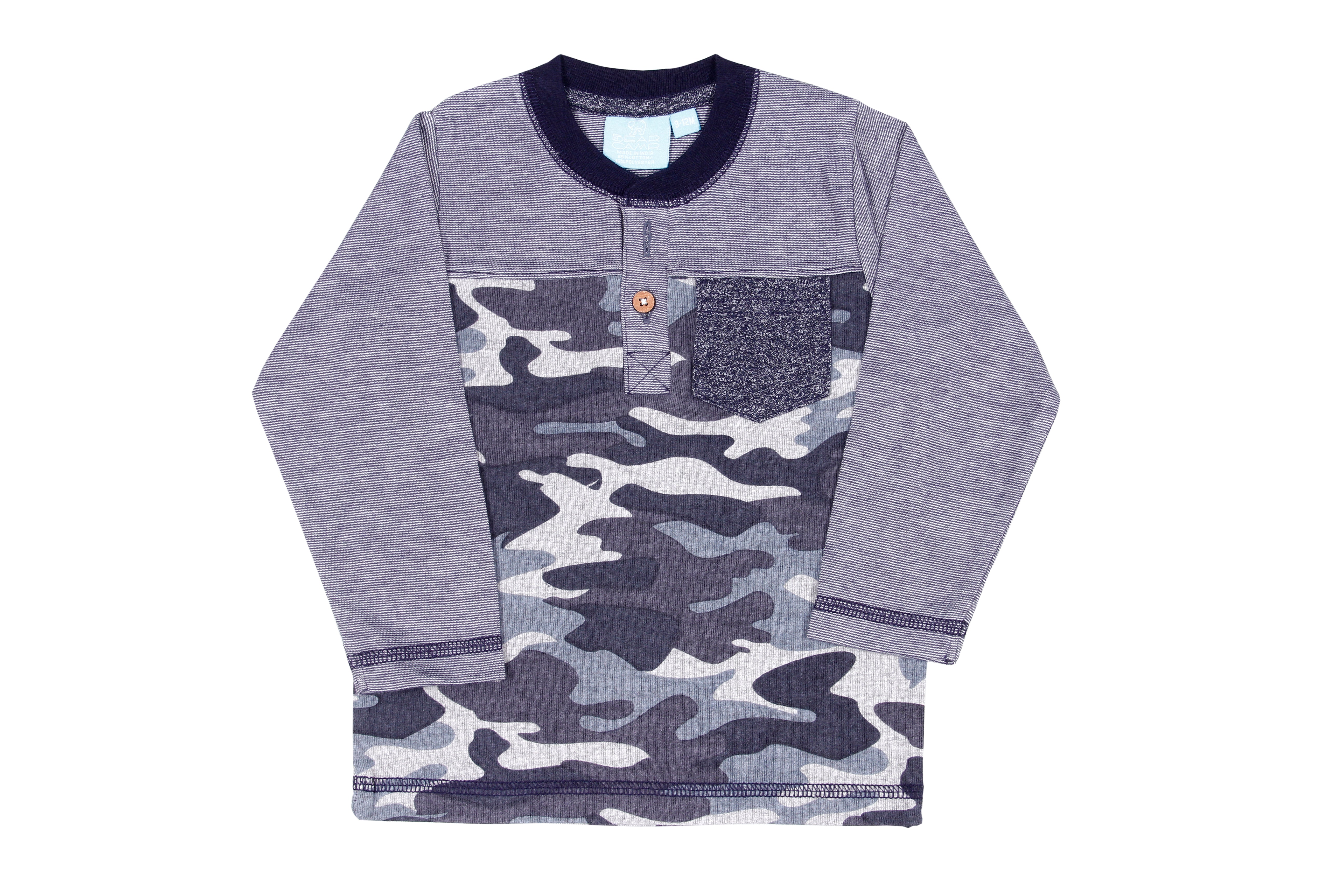 Channing Camouflage Henley Tee Toddler