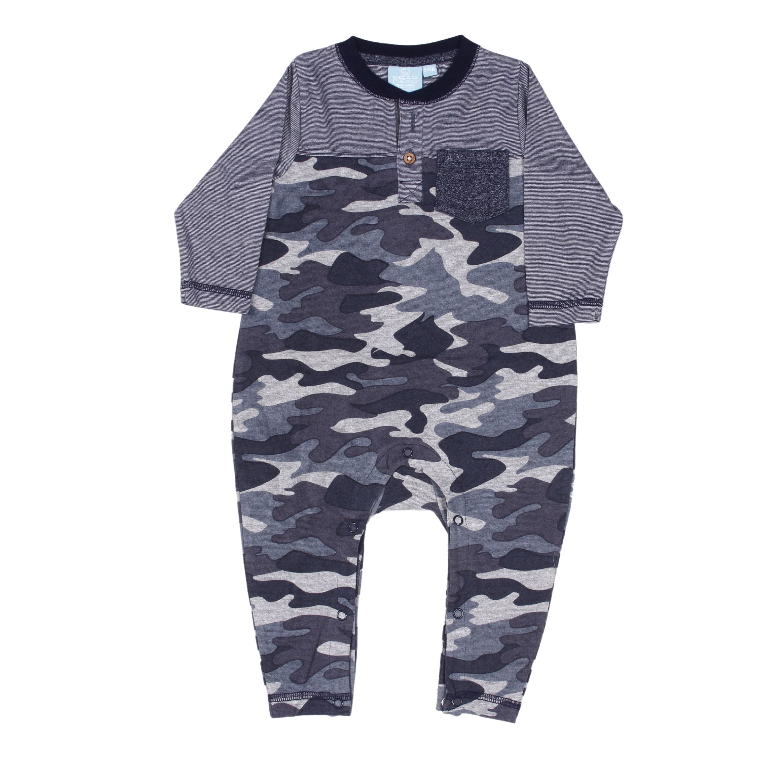 Channing Camouflage Henley Romper