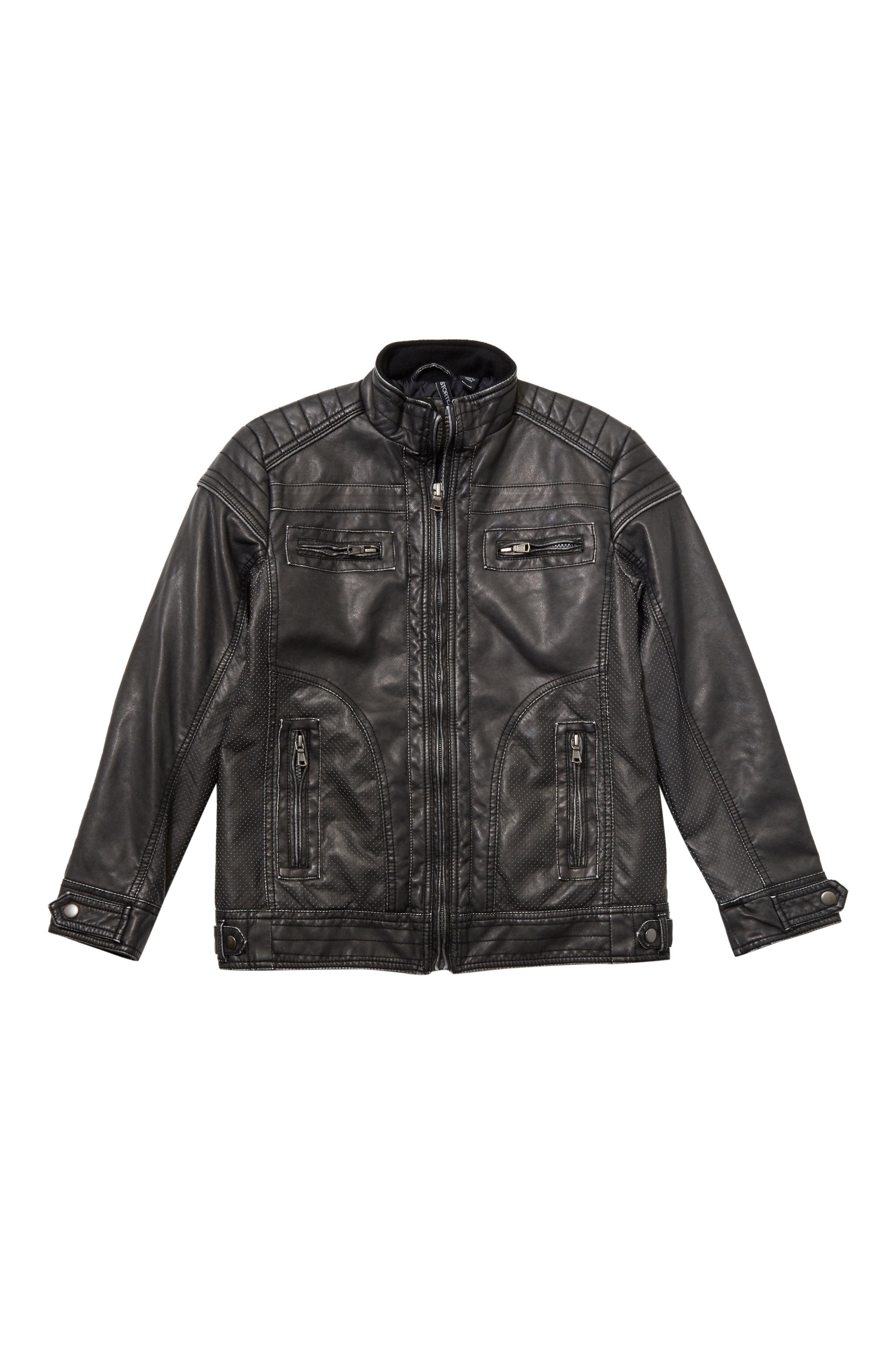 Jacket Boy - Vegan Leather Moto Jacket