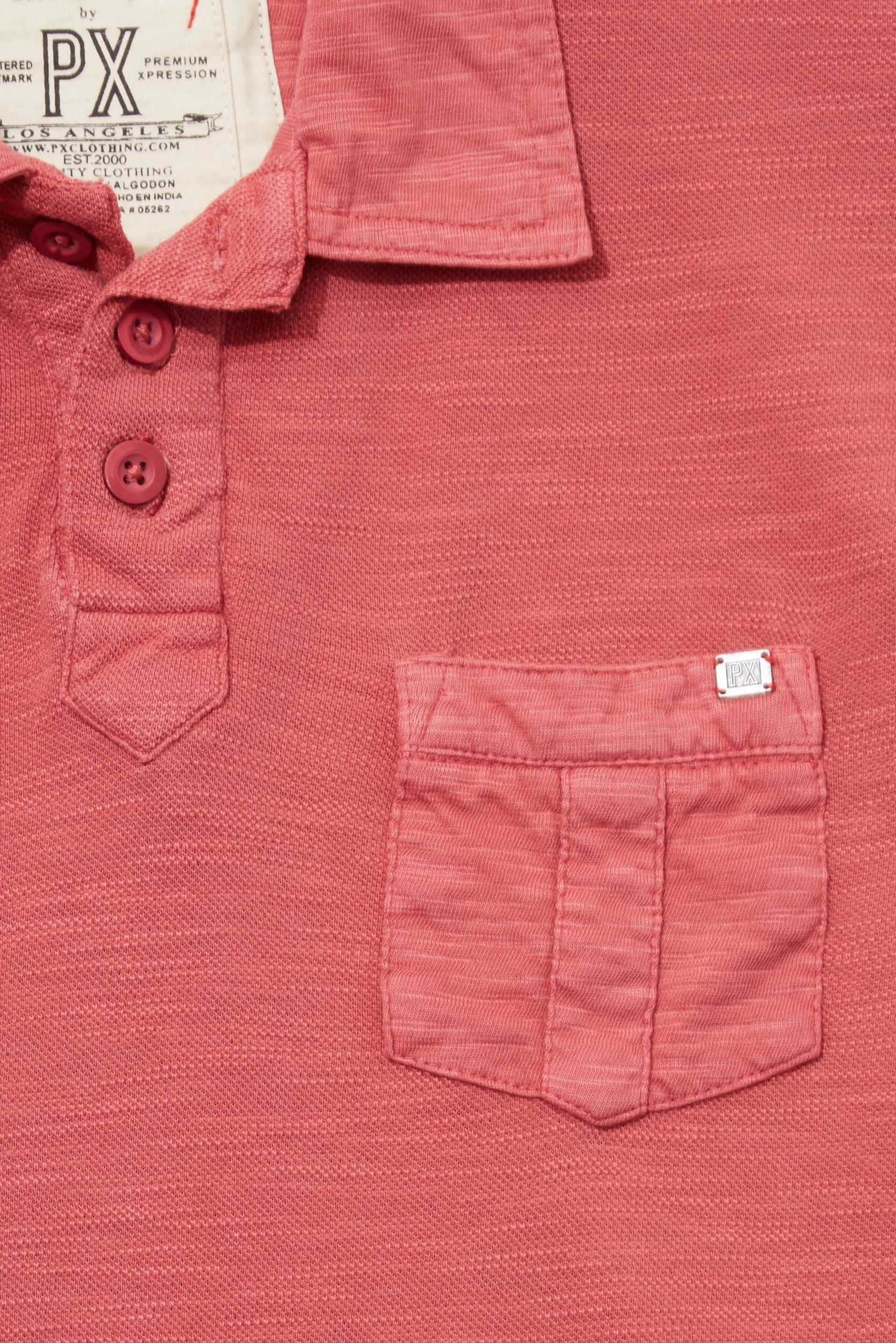 Polo - Boy - Red Pique Polo Shirt